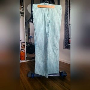 Tommy Bahama Linen Wide Leg Seamed Pockets Trouser